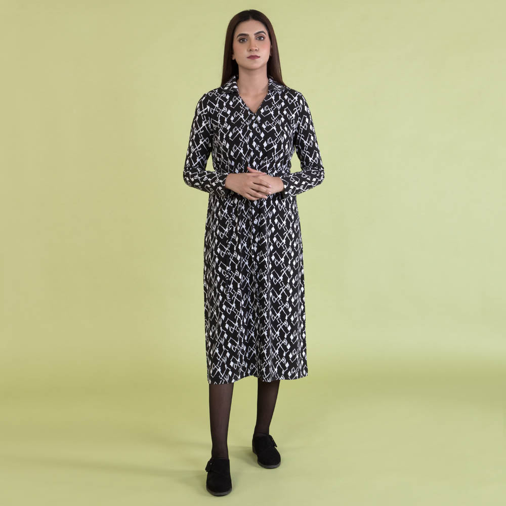 Women's Viscose Polyester Elastane Dresses (PVJS-3|1648|FOLA)