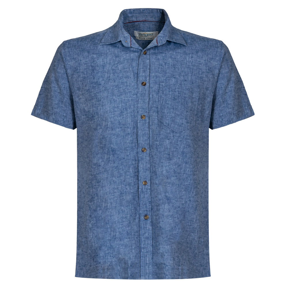 Men's Pure Linen Bushirt (LIN-1149|CLR/HSP)