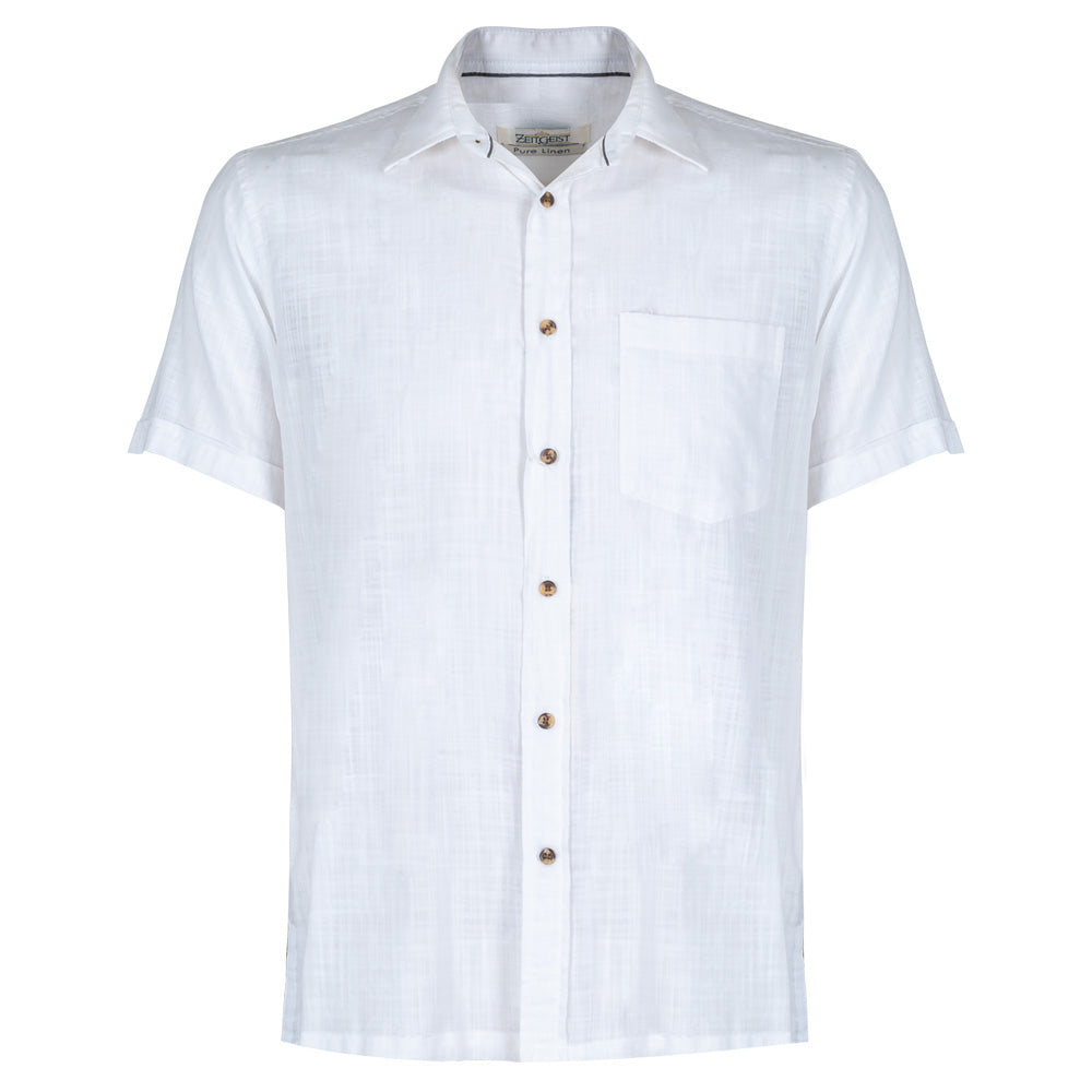 Men's Pure Linen Bushirt (LIN-1178|CLR/HSP)