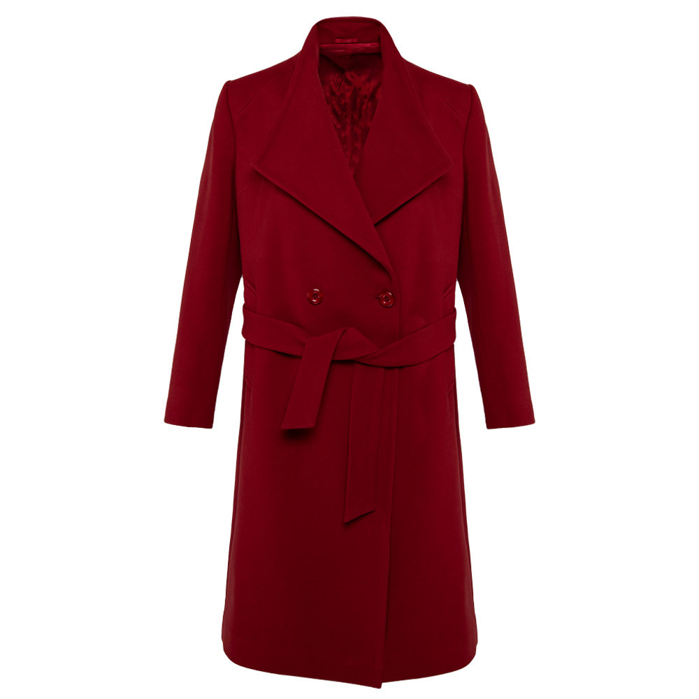 Women's Feather Form Half Coat (KNT-46|1660)       