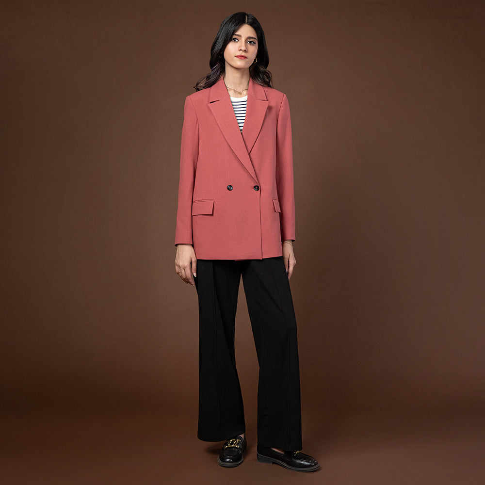 Women's Wool Rich Blend Jacket (STR-53|1677|FOLA)