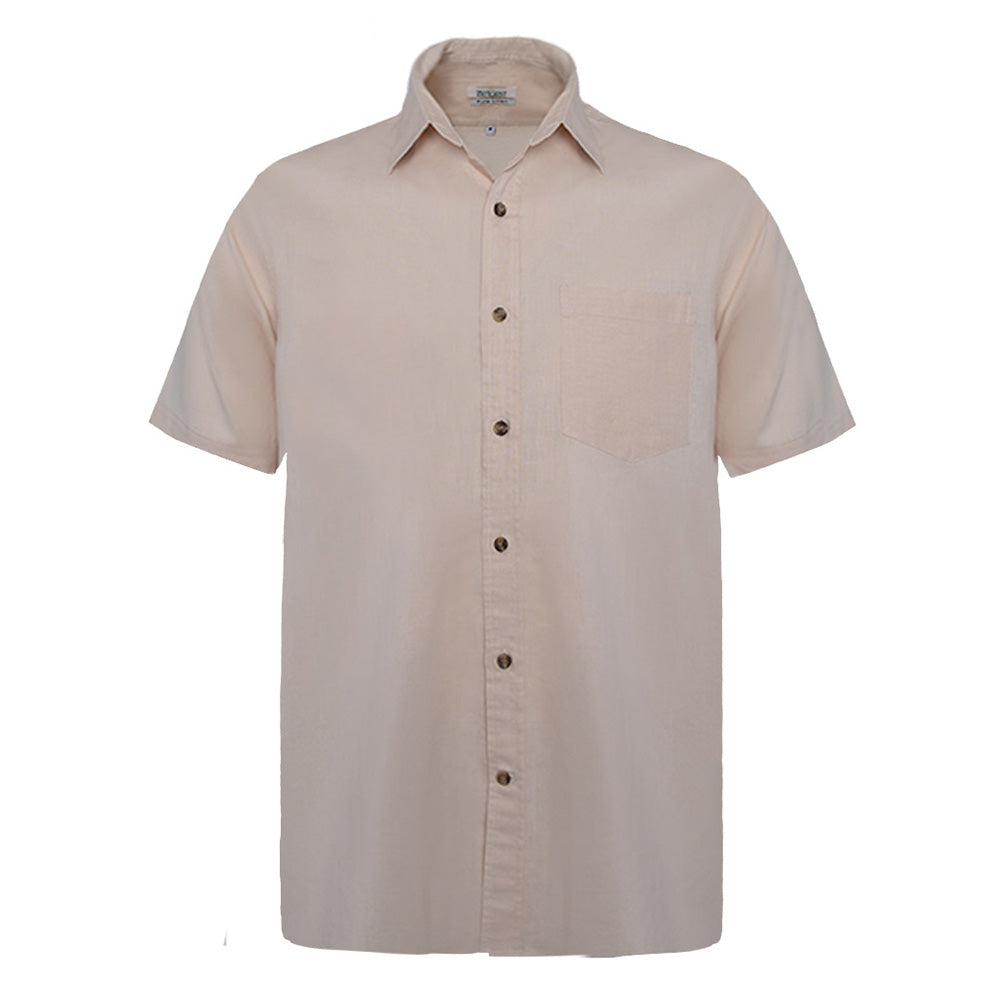 Men's Pure Linen Bushirt (LIN-1292|CLR/HSP)