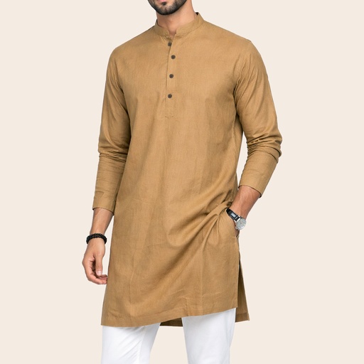 Men's Pure Linen Kurta (LIN-1446|KRT/1)        