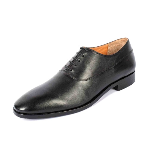 [UNI-2316] Black Polished Leather Oxford (UENT-MW-7|MIS/1)