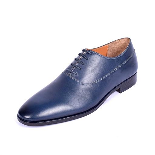 [UNI-2327] Blue Polished Leather Oxford (UENT-MW-18|MIS/1)