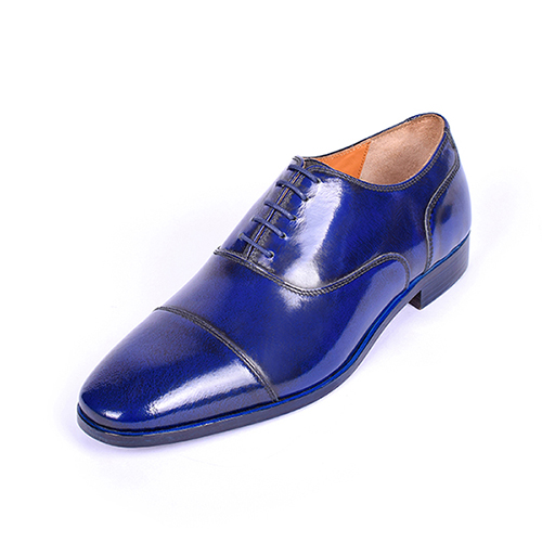[UNI-2329] Blue Patent Leather Cap Toe Oxford (UENT-MW-20|MIS/1)