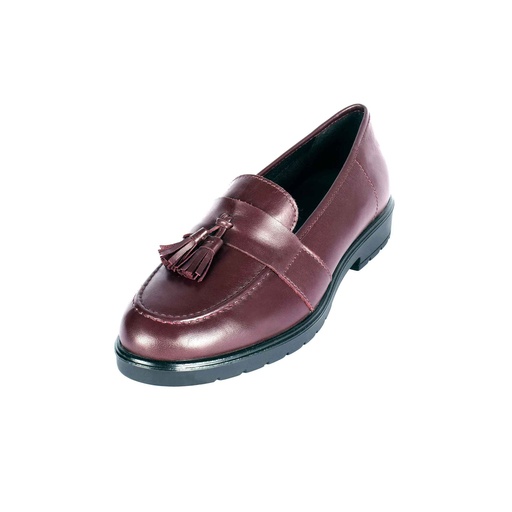 [UNI-2353] Red Plain Leather Loafer (PAK-SER-16-11-7610-SP|MIS/1)