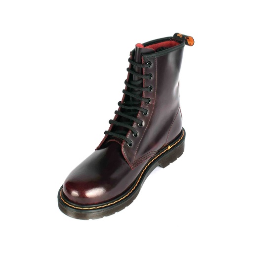 [UNI-2364] Red Plain Patent Leather Boot (PAK-SER-19-08-13305|MIS/1)